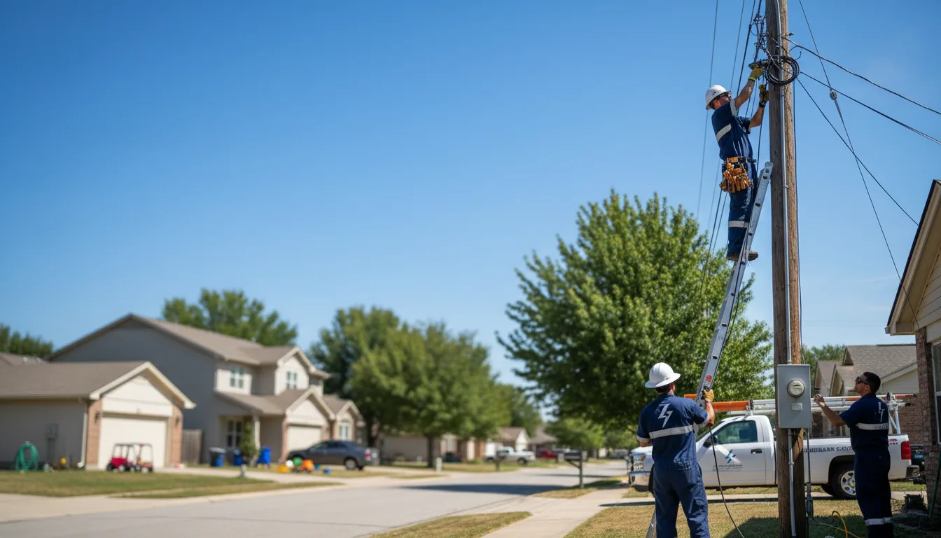 Residential electrician providing installation services in Lebanon, ME